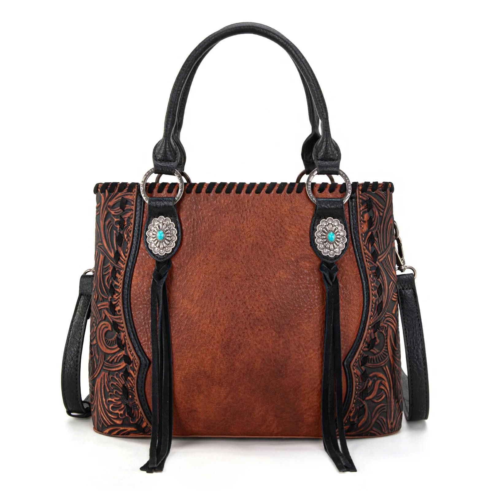 Designer Trinity Ranch Stylish Handbag with Detailed Embroidery Size ONE SIZE - 1 Thumbnail