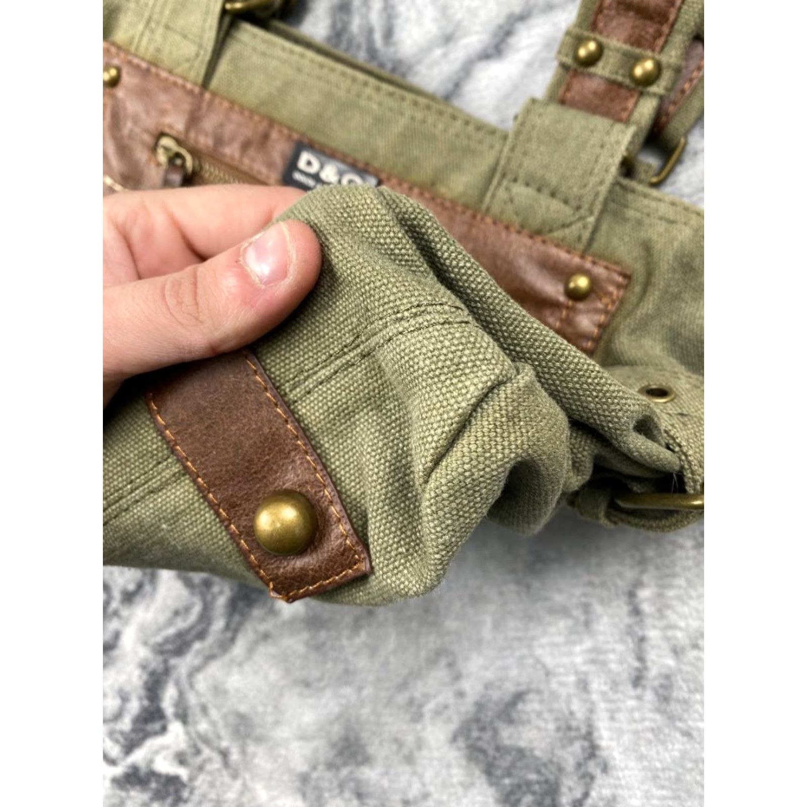 Dolce & Gabbana VINTAGE Dolce&Gabbana DG Logo Bag Women Shoulder Bag Green Leather Size ONE SIZE - 5 Thumbnail