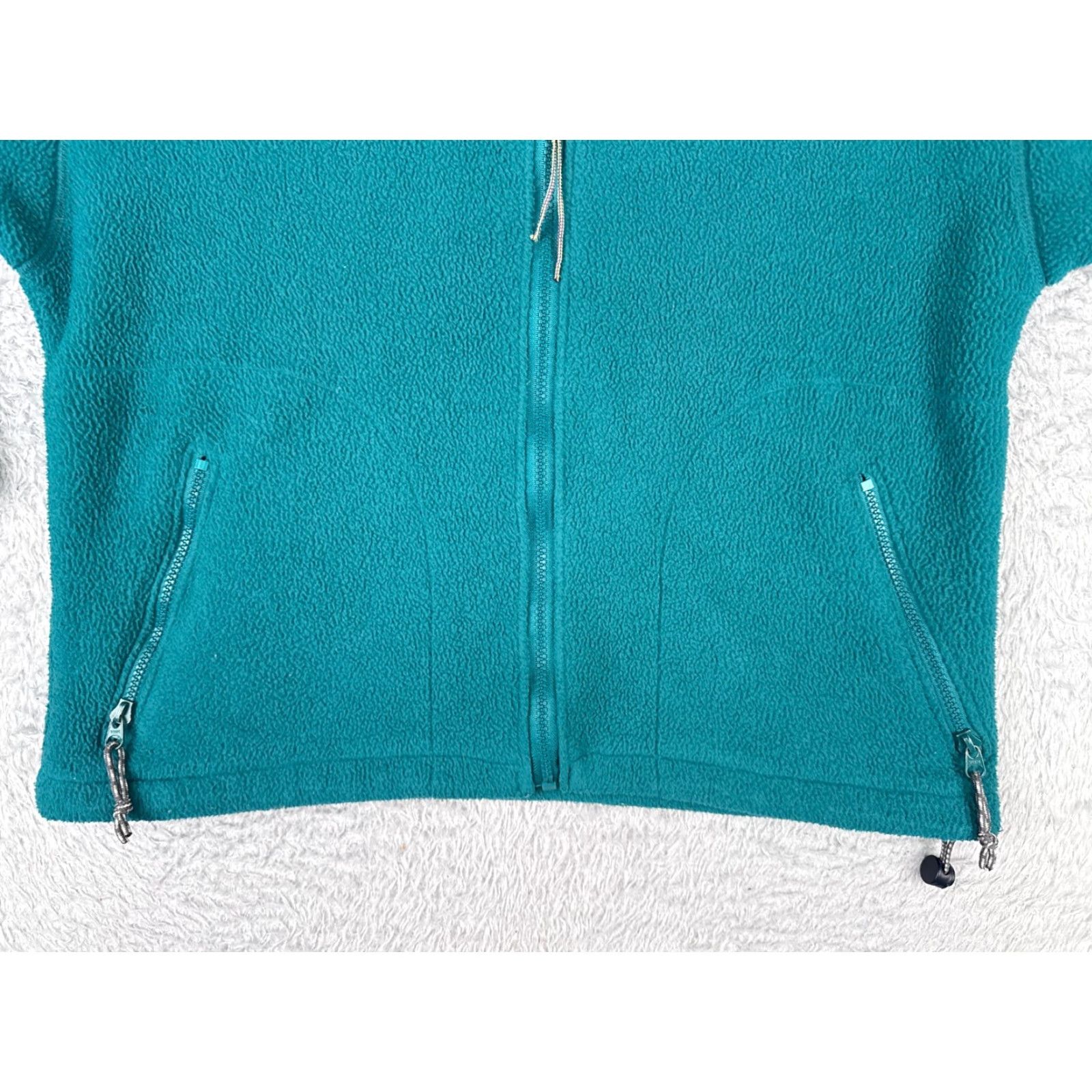 Altea VINTAGE Columbia Jacket Womens Medium Teal Full Zip Mock Neck US Made 90s Size M / US 6-8 / IT 42-44 - 5 Thumbnail