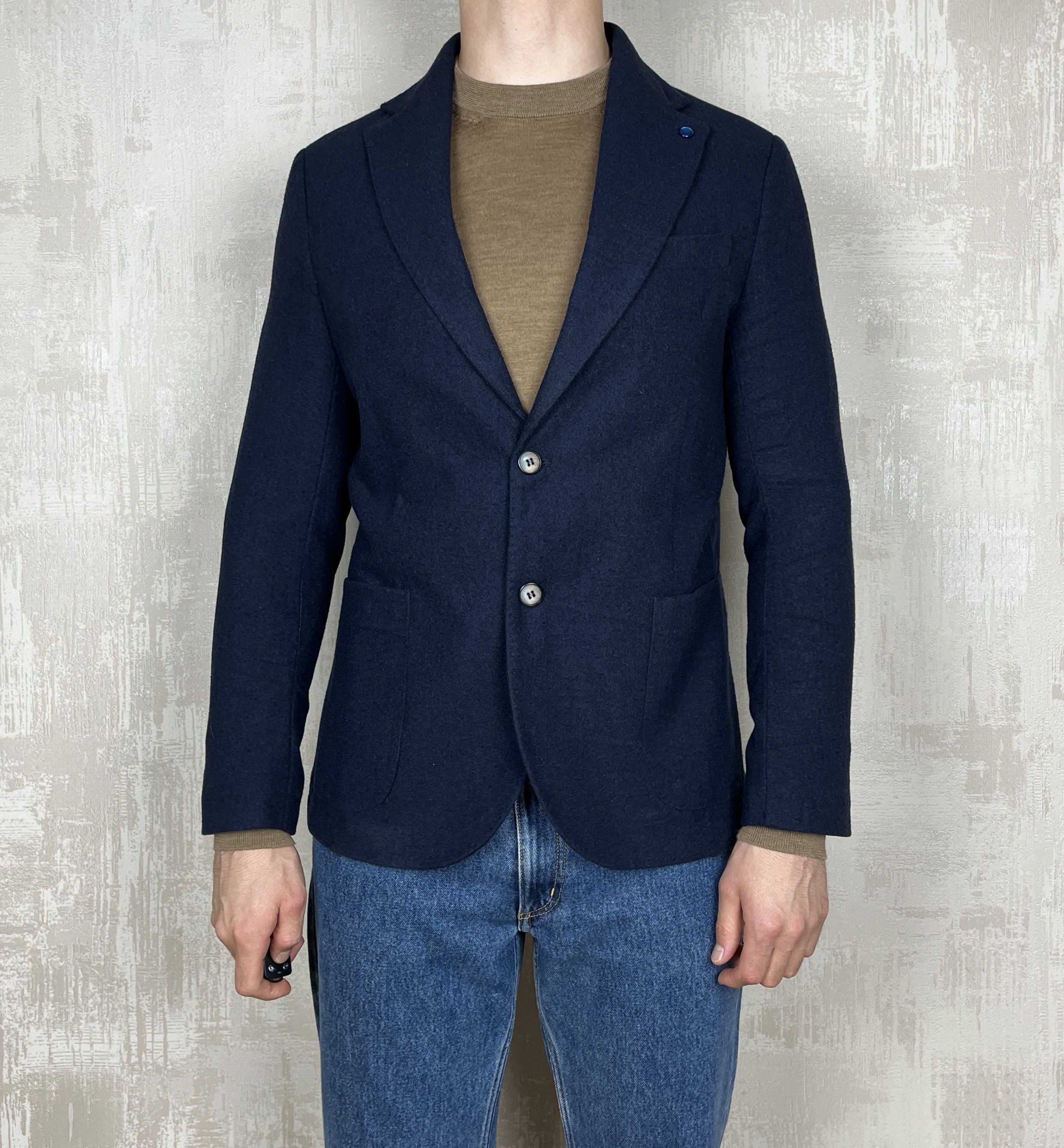 Other Linea Sartoriale Milano 80% Wool / 20% Cashmere Blazer Size US M / EU 48-50 / 2 - 2 Thumbnail
