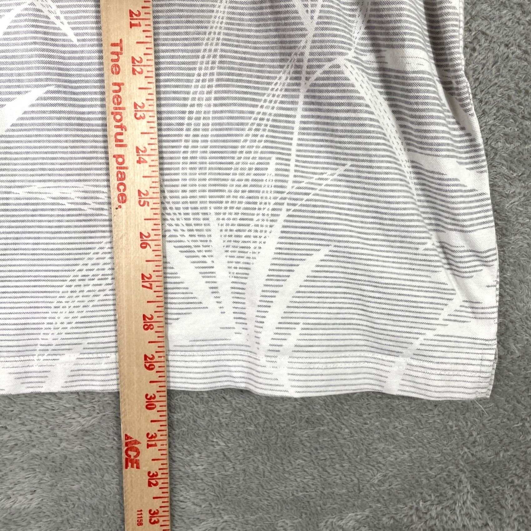 Nat Nast Nat Nast Polo Shirt Mens 2XL White Grey Palm Leaf Striped Short Sleeve Summer Size US XXL / EU 58 / 5 - 6 Thumbnail
