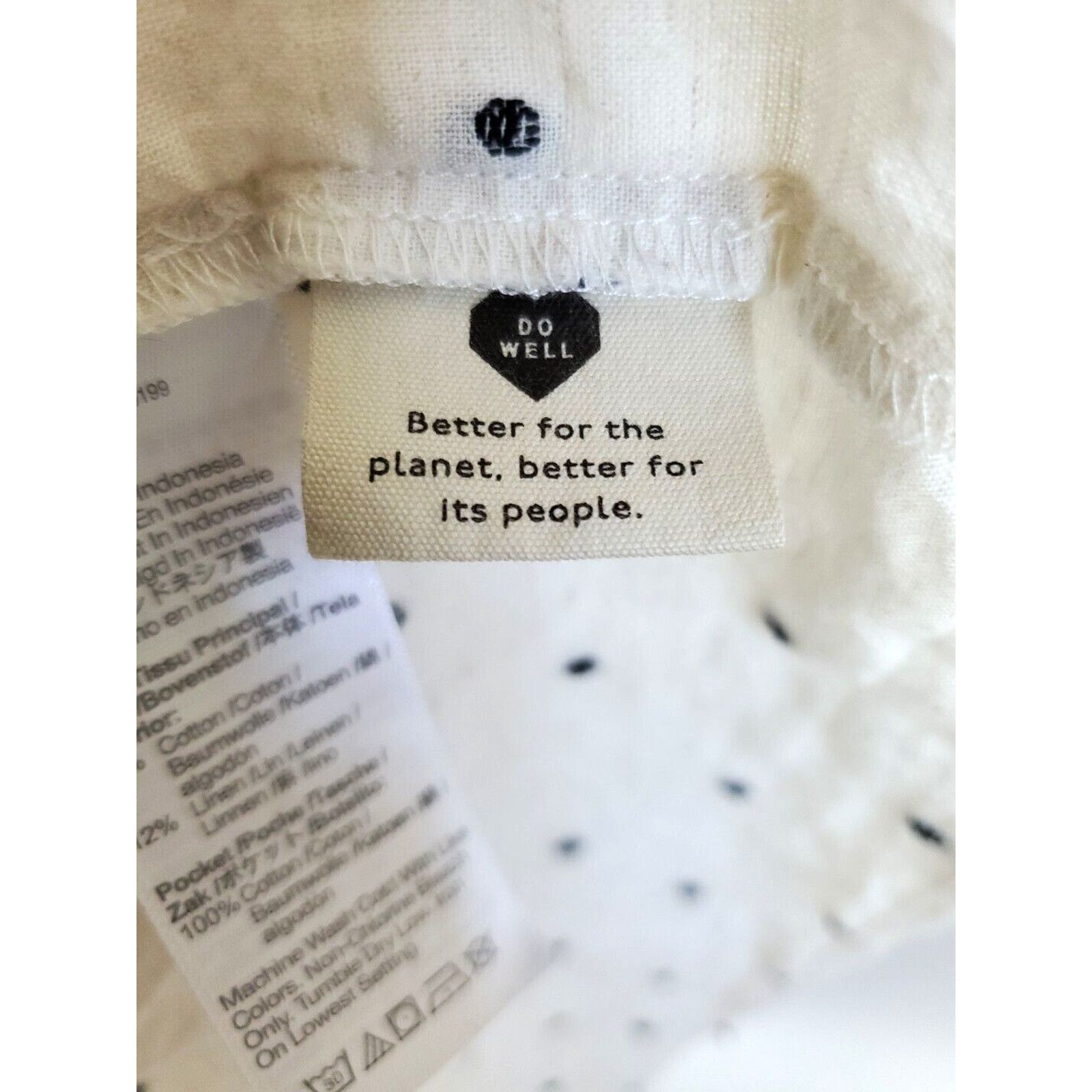 Madewell Madewell Dress Womens XXS Lorelei Cotton Linen Blend Size XXS / US 00 / IT 34 - 17 Thumbnail