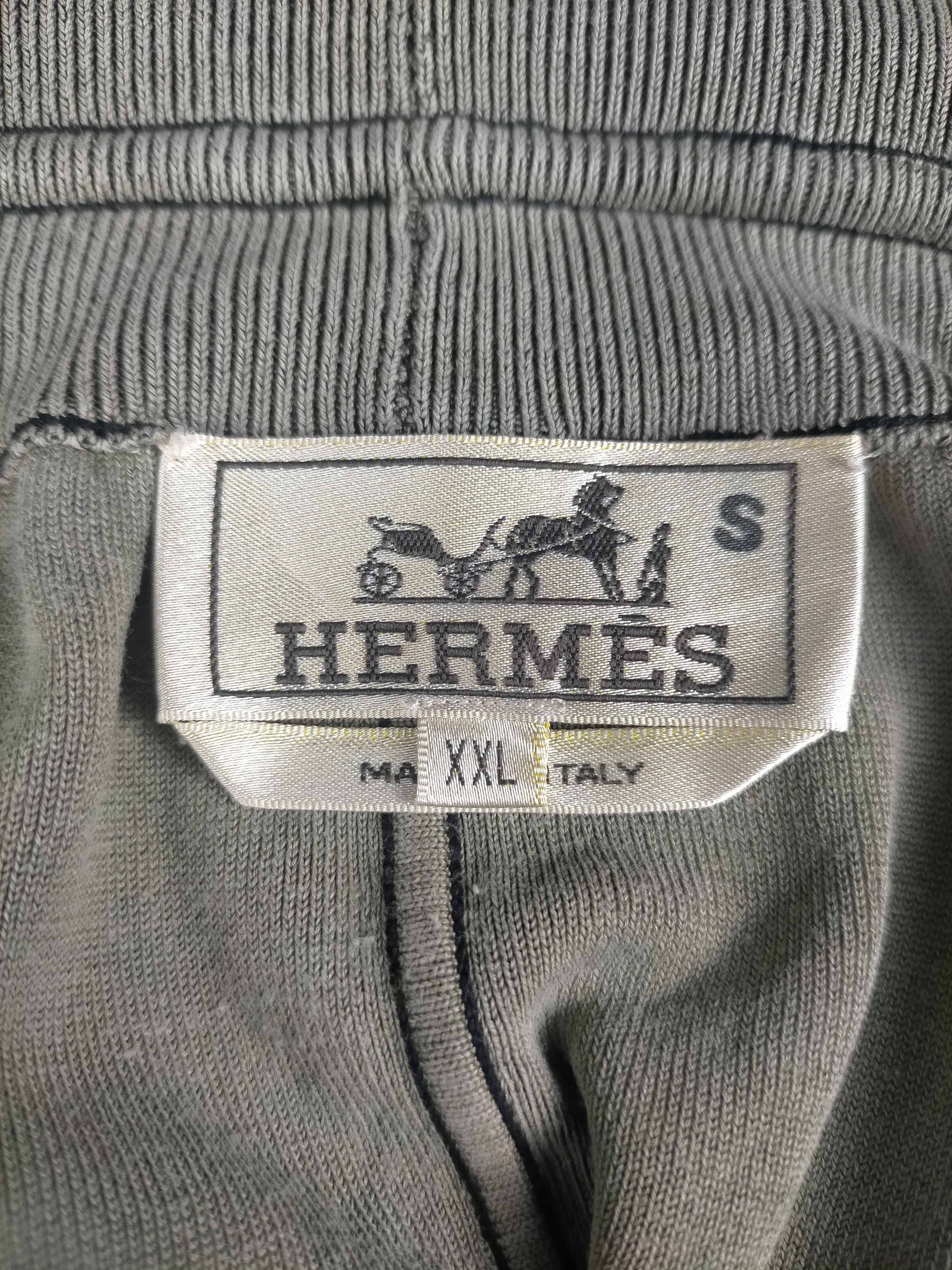 Hermes 🔥Vintage Hermes Logo H Black Sweatpants Size US 35 - 6 Thumbnail