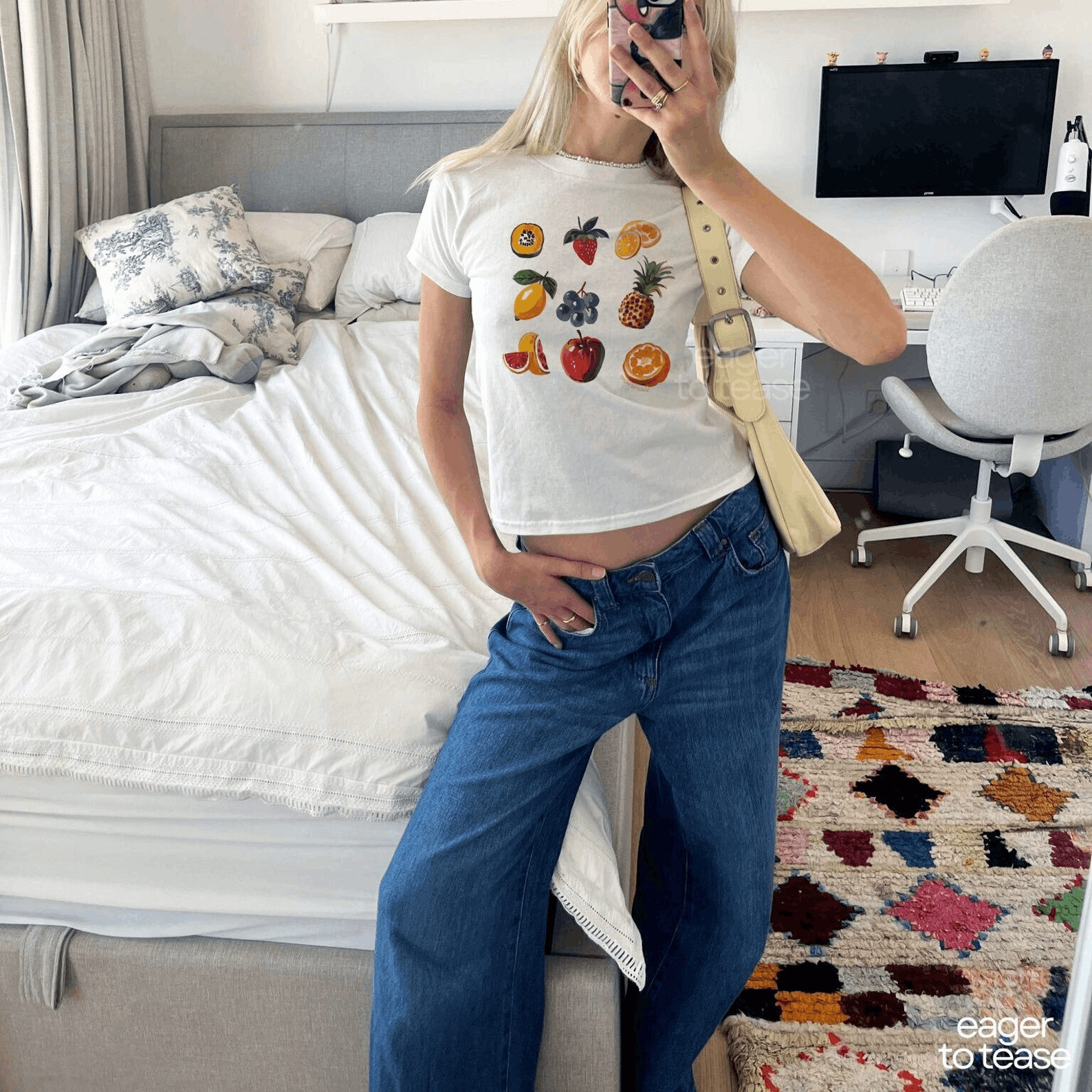 Other Fruit Baby Tee – Aesthetic Scrapbook Graphic Size L / US 10 / IT 46 - 3 Thumbnail