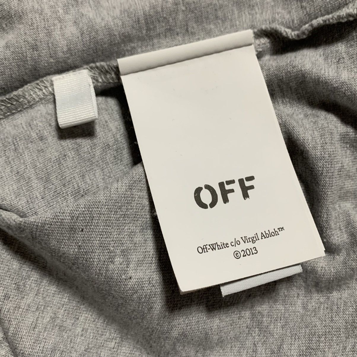Off-White Off White Large Round Logo Skate Grey Tee Virgil Abloh Size US L / EU 52-54 / 3 - 7 Thumbnail