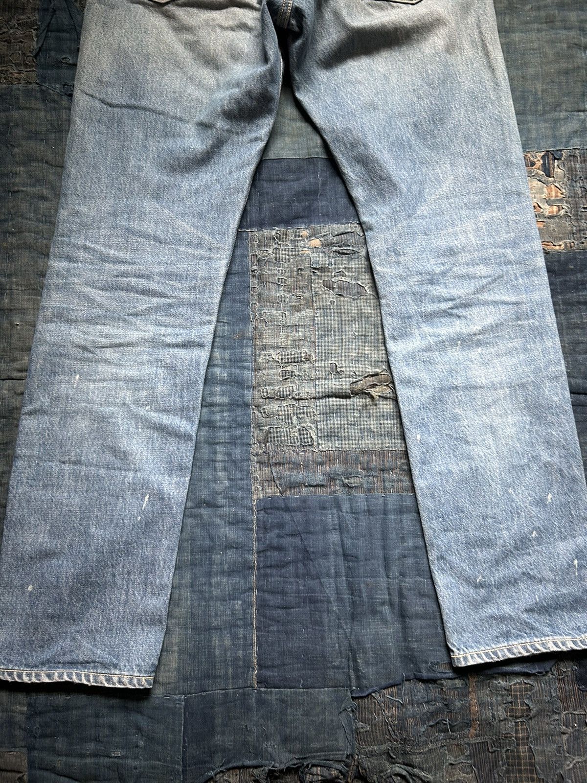 Kapital × Kapital Kountry Kapital Monkey Cisco Denim 3 Year Processed Size US 29 - 9 Thumbnail