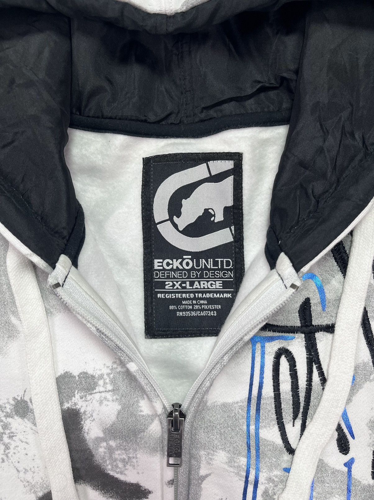 Ecko Unltd. Ecko Unltd MMA Grafitti AOP Printed Baggy Zip Hoodie XXL Size US XXL / EU 58 / 5 - 12 Thumbnail