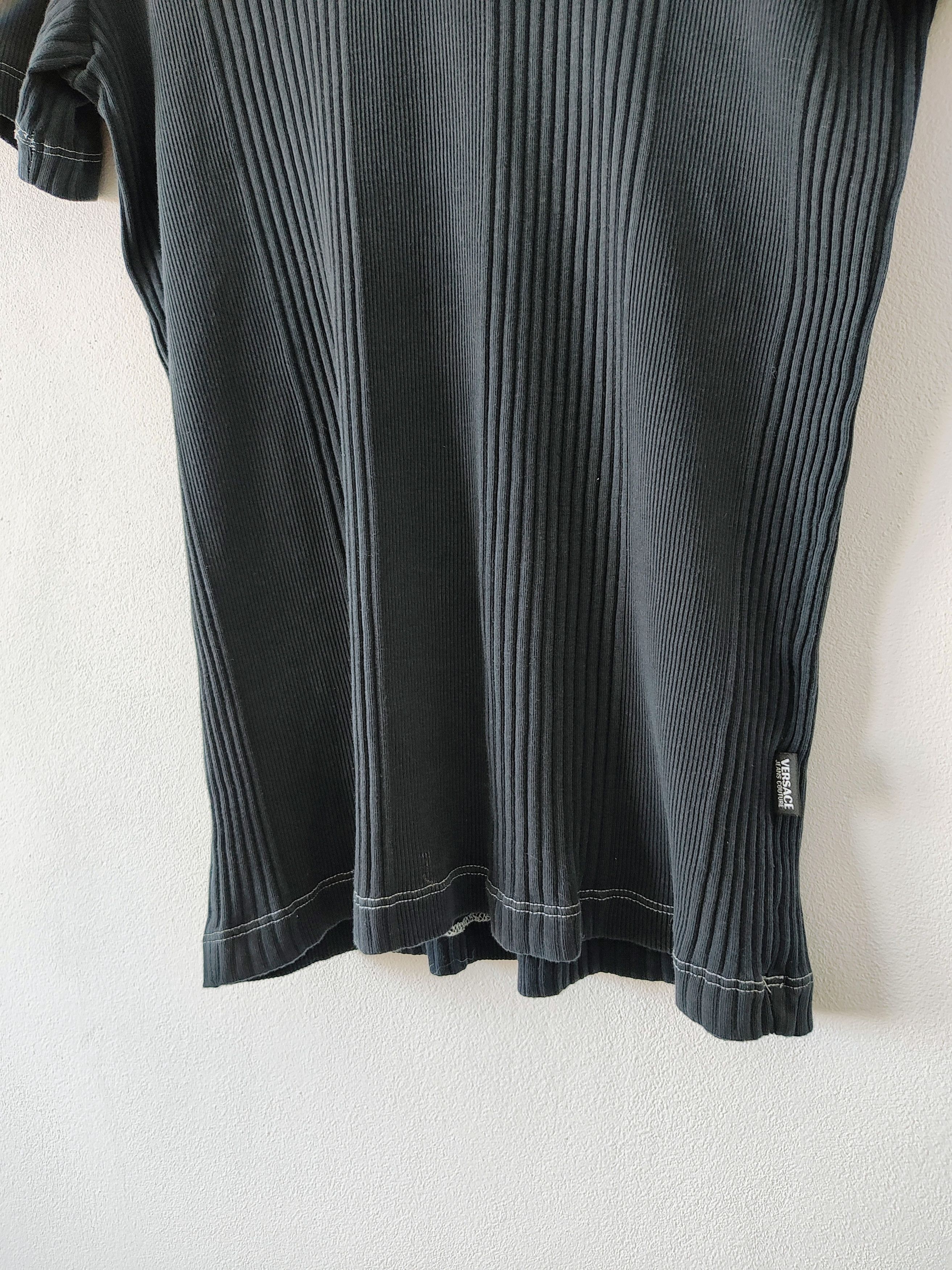 Versace Jeans Couture VINTAGE RIBBED TEE Size US XL / EU 56 / 4 - 4 Thumbnail
