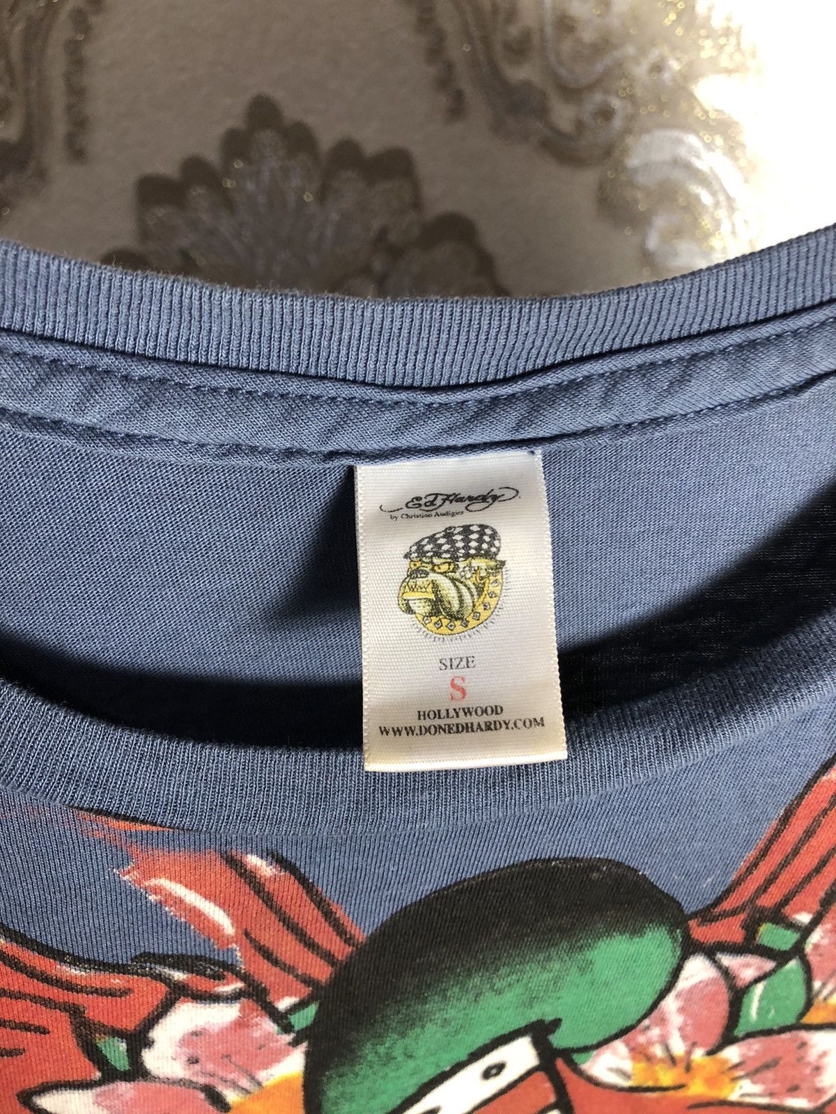 Ed Hardy × Vintage VERY RARE ED HARDY DOUBLE PRINTED SEXY GIRLS T-SHIRT Y2K 90s Size US S / EU 44-46 / 1 - 4 Thumbnail