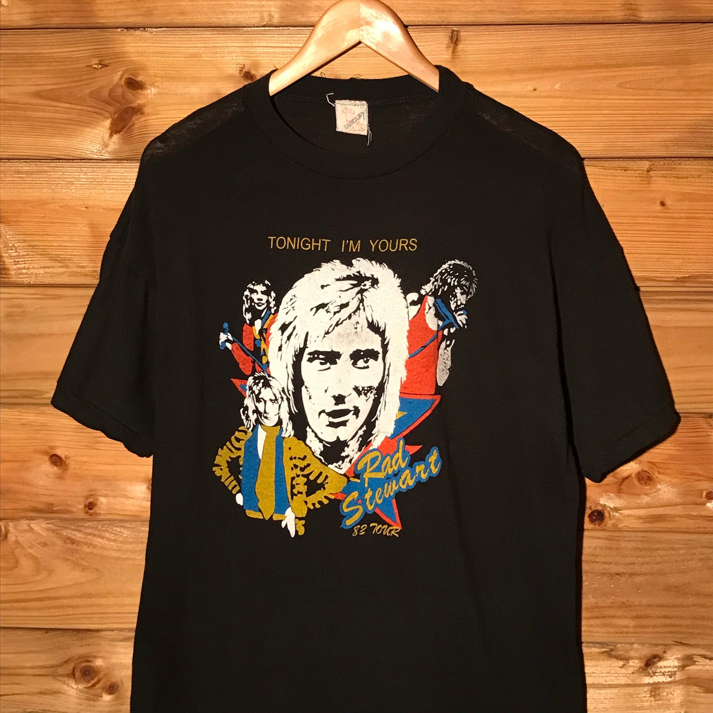 Band Tees × Vintage 1982 Rod Stewart Tonight I'm Yours USA Tour Concert t shirt Size US L / EU 52-54 / 3 - 5 Thumbnail