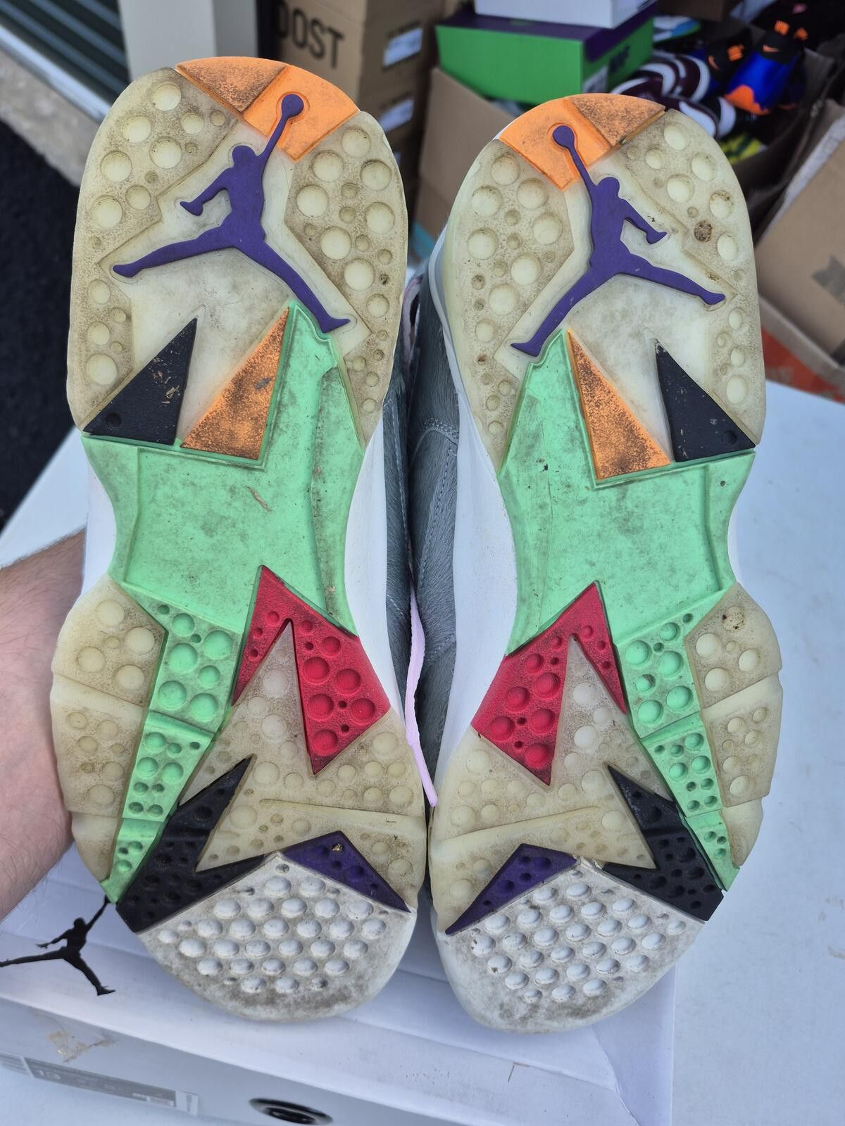 Jordan Brand Air Jordan 7 Retro SE Neutral Grey White Hare 2.0 Size 13 Size US 9 / EU 42 - 5 Thumbnail