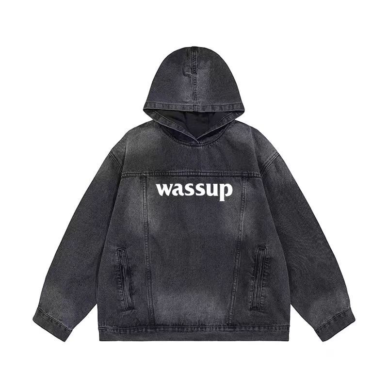 Faded Vintage Style Acid Wash Oversized Hoodie