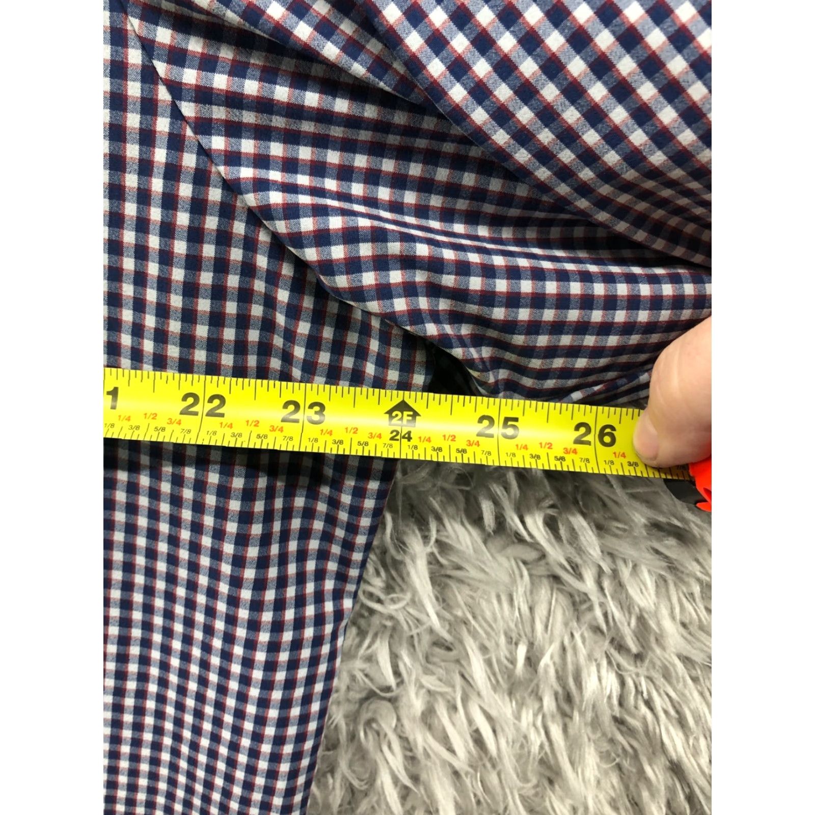 Mizzen+Main Mizzen+Main Gingham Check Shirt 2XL Mens Long Sleeve Spread Collar Classic Pattern Multicolor Button-Up Mens Size US XXL / EU 58 / 5 - 4 Thumbnail