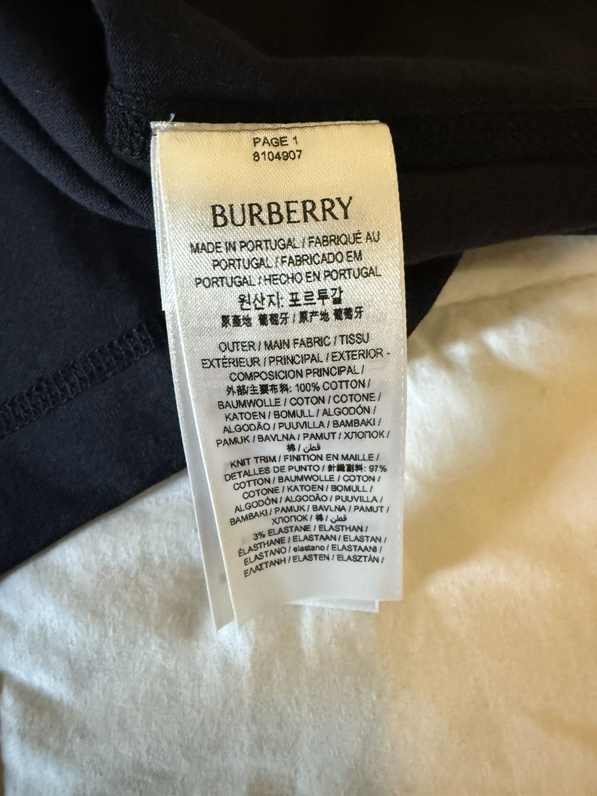 Burberry Burberry Striped cotton T-Shirt *New Season* (M) Size US M / EU 48-50 / 2 - 7 Thumbnail