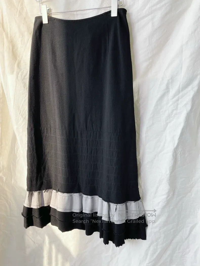 Other Comme Des Garcons size M Black and gray patchwork cake-tie Size 22" - 3 Thumbnail
