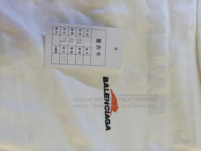 Balenciaga Balenciaga Embroidered Logo Short Sleeve Size US S / EU 44-46 / 1 - 5 Thumbnail