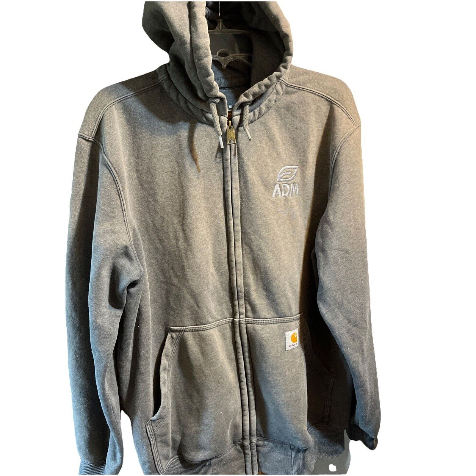 Carhartt Carhartt Hoodie Mens M Gray Full Zip Loose Hooded Sweatshirt Size US M / EU 48-50 / 2 - 1 Thumbnail