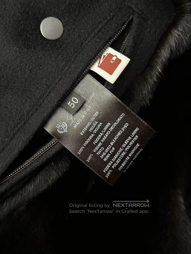 Loro Piana Loro Piana Vicuña Faux Fur Jacket, 100% Vicuña, Black Mink Size US M / EU 48-50 / 2 - 6 Thumbnail