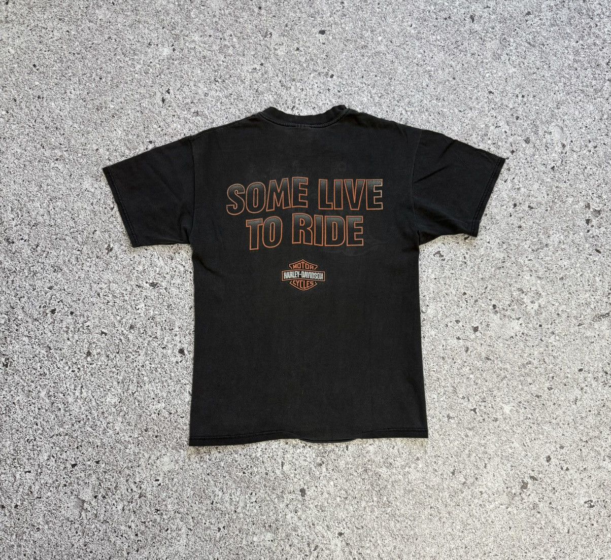 Harley Davidson × Vintage Rare Vintage Harley Davidson Some Live To Ride 1997 T-Shirt Size US L / EU 52-54 / 3 - 6 Thumbnail