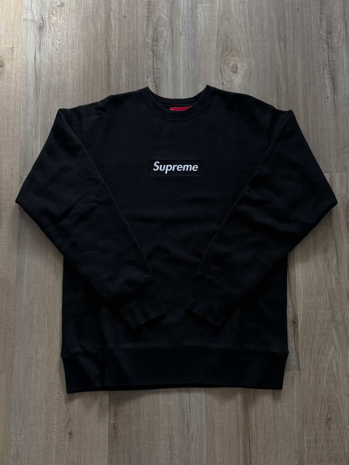 Supreme 1999 Supreme Black Box Logo Crewneck Size US L / EU 52-54 / 3 - 1 Thumbnail