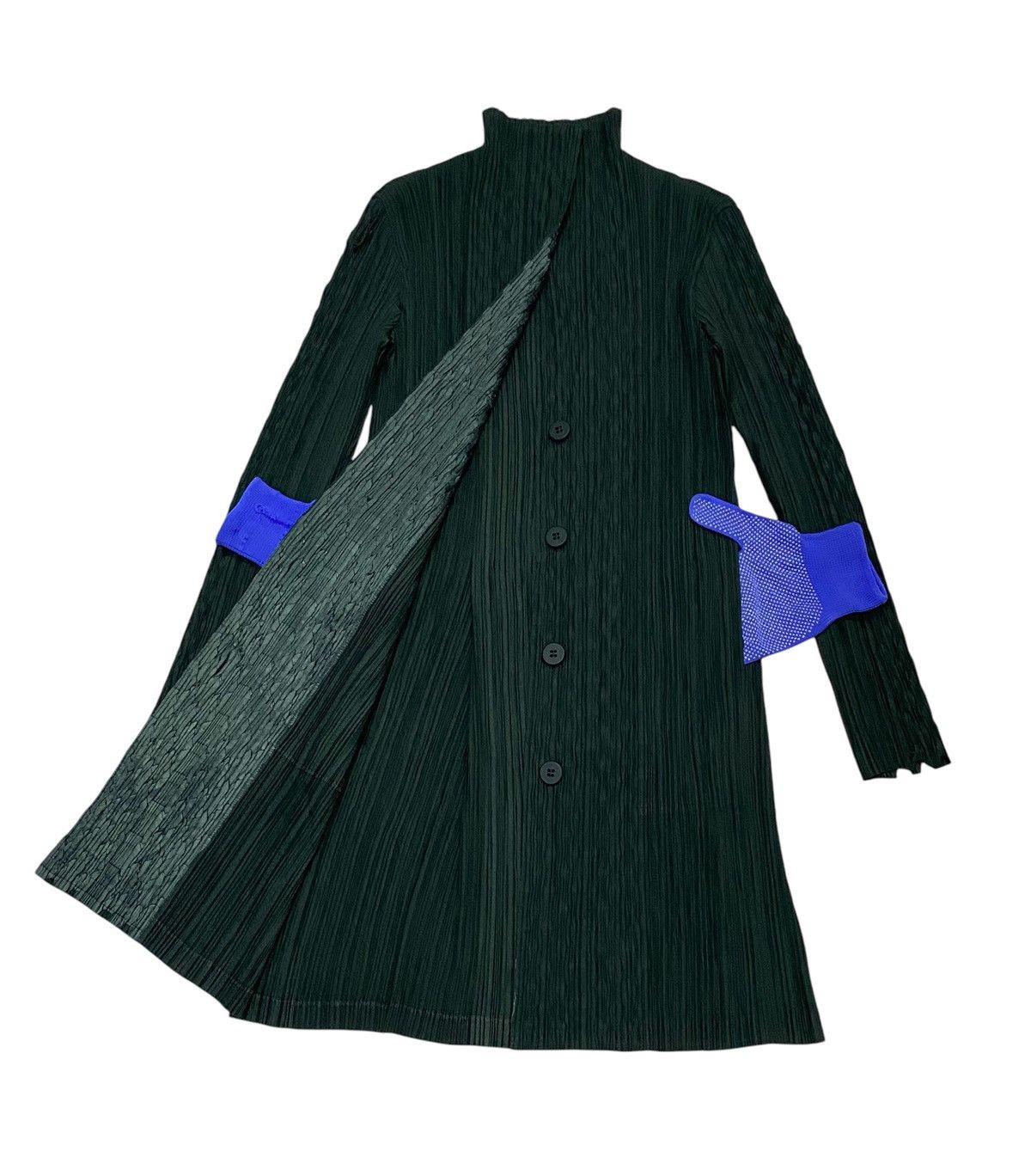 Issey Miyake Fete Issey Miyake Plated Cardigan Fish Scales On the Sleeves Size M / US 6-8 / IT 42-44 - 5 Thumbnail