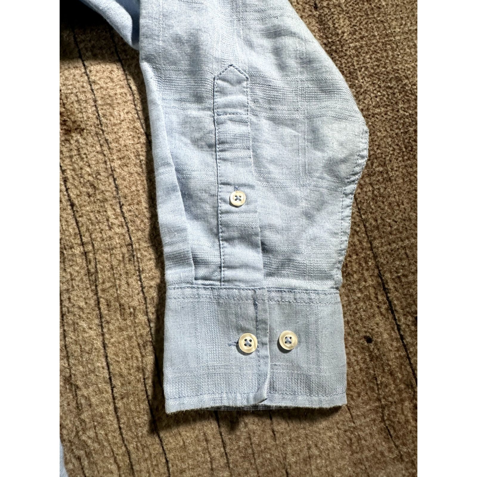 Tommy Bahama Tommy Bahama Shirt Long Sleeve Button Down Blue Linen Blend Size US L / EU 52-54 / 3 - 5 Thumbnail