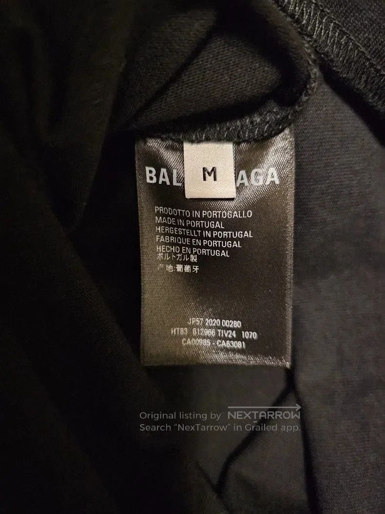 Balenciaga Balenciaga Oversize Crew Black Short Sleeve T. Size US M / EU 48-50 / 2 - 5 Thumbnail