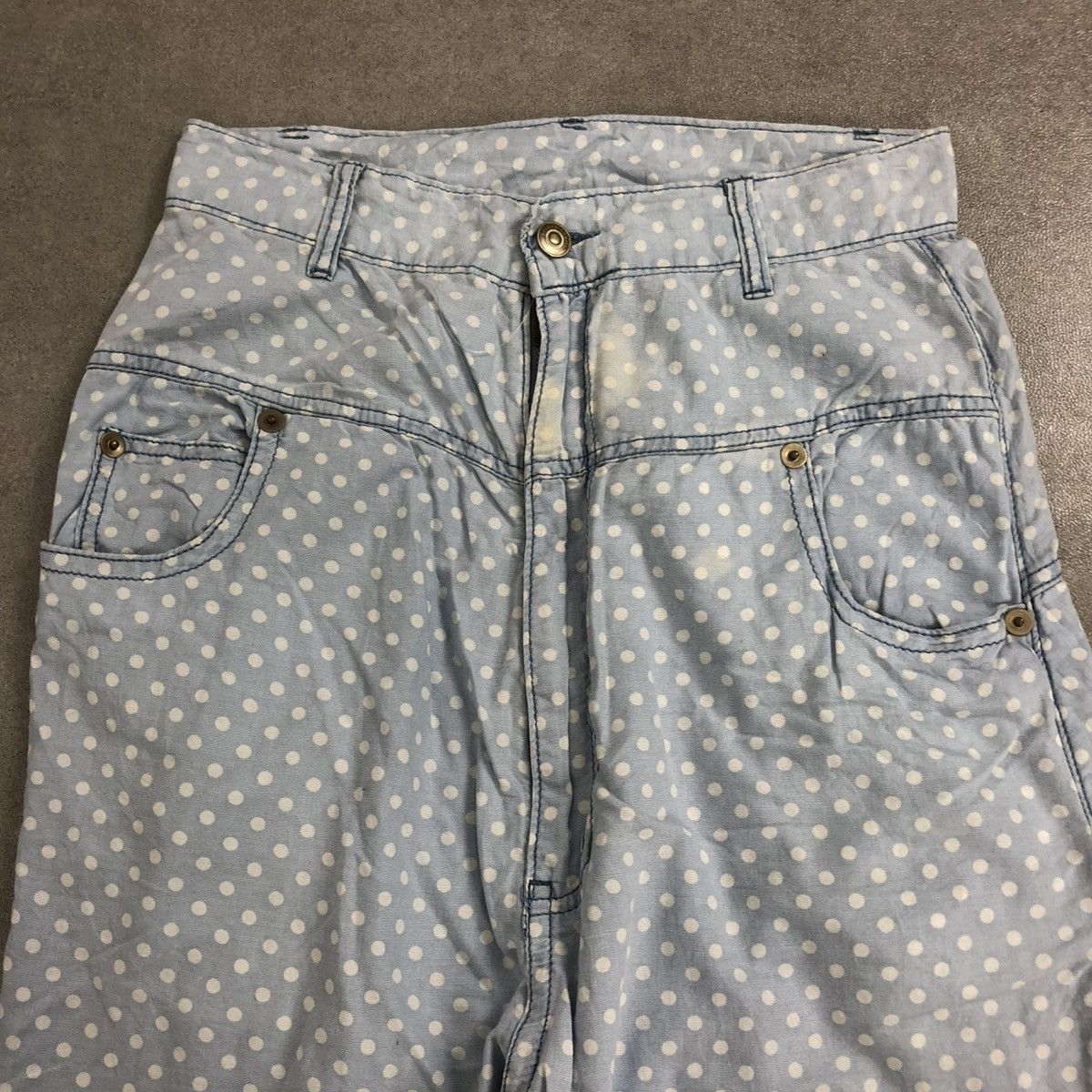 Issey Miyake × Japanese Brand × mercibeaucoup 🇯🇵2000s Issey Miyake Mercibeaucoup Drop Crotch Polkadot Pants Size US 27 - 15 Thumbnail
