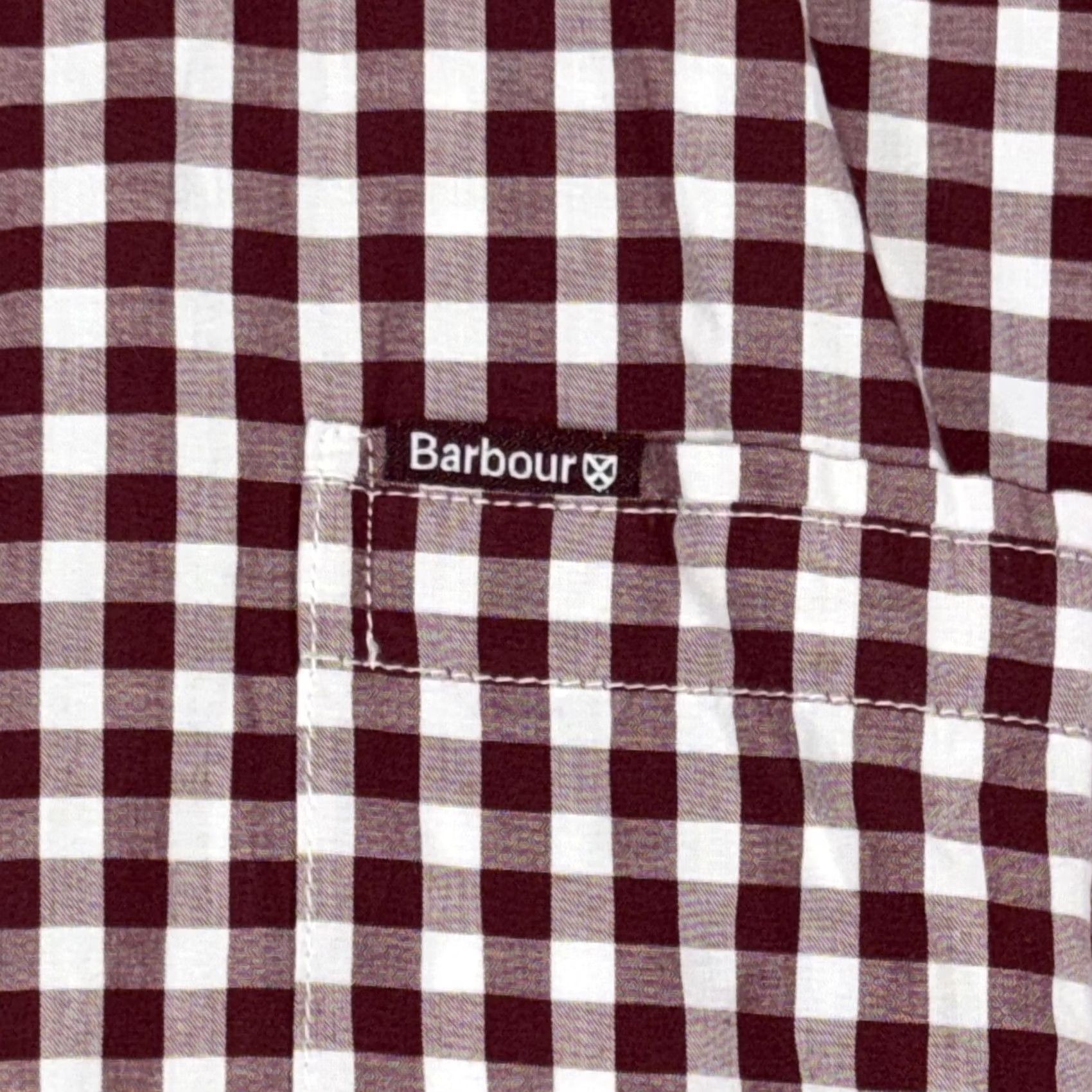 Barbour Barbour Shirt Mens Small Red White Gingham Tailored Fit Button Down Cotton Size US M / EU 48-50 / 2 - 4 Thumbnail