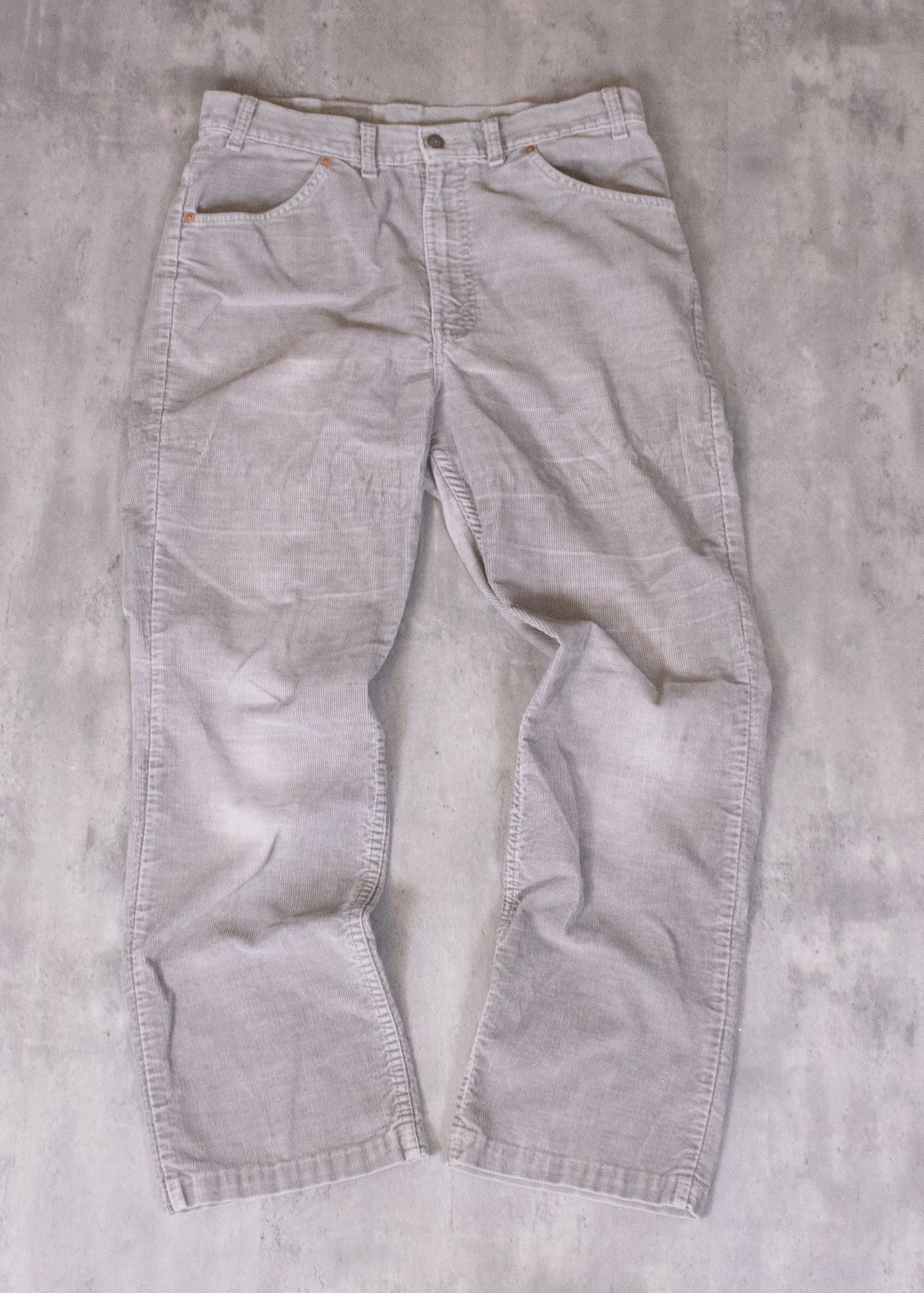 Levi's Vintage Clothing × Vintage Vintage 1990's Levis Baggy Fit Corduroy Grey Pant's Size US 34 / EU 50 - 3 Thumbnail