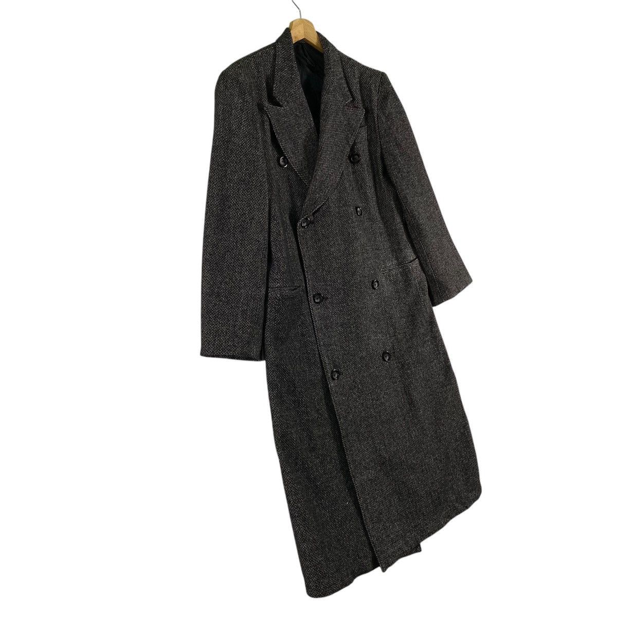 Y's × Yohji Yamamoto Vintage Y'S Yohji Yamamoto Wool Double Breasted Long Coat Size US M / EU 48-50 / 2 - 3 Thumbnail