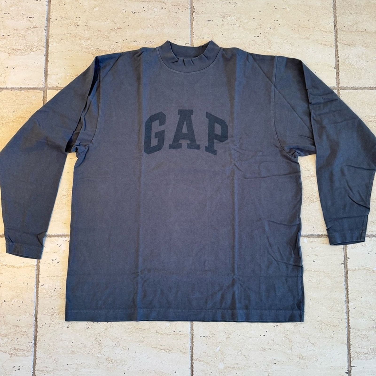 Yeezy YZY GAP Dove Long Sleeve Tshirt Color Grey Size M Authentic Size US M / EU 48-50 / 2 - 1 Thumbnail