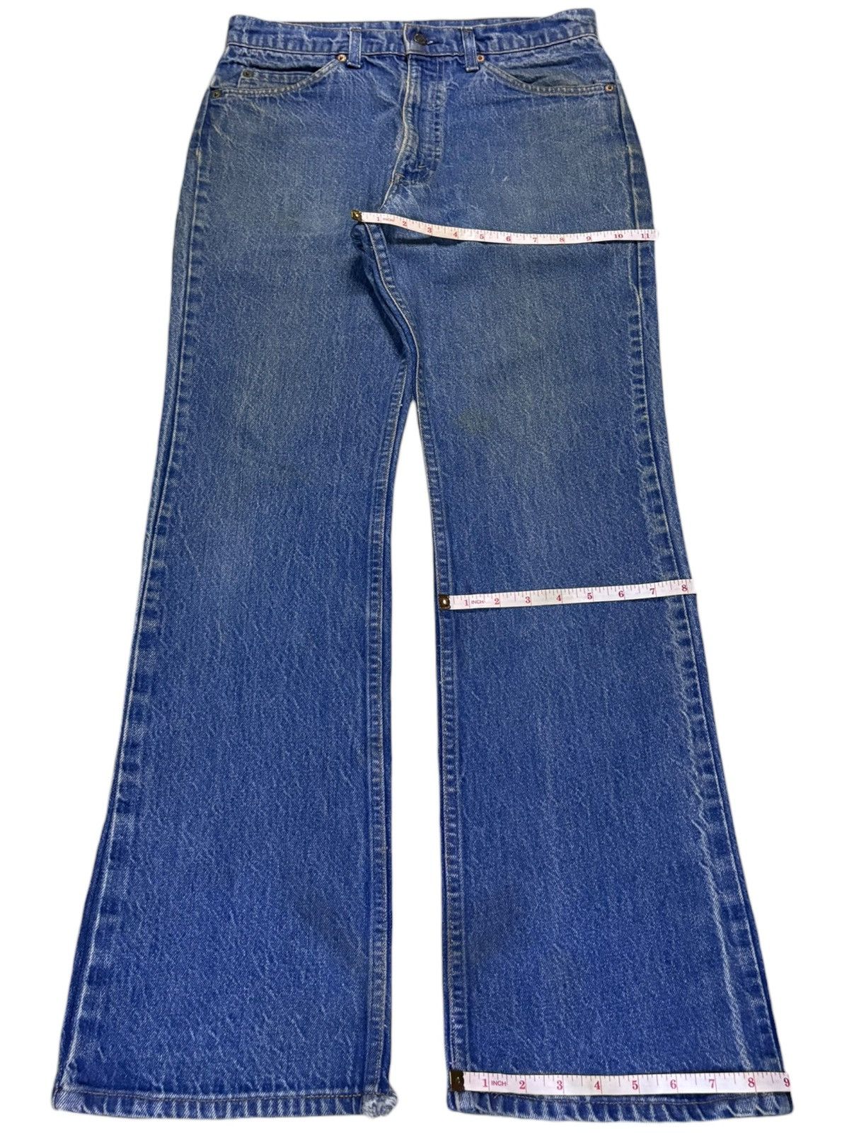 Levi's Vintage 70s Levis 517 Orange Tab Mud Wash Flare Jeans Size US 30 / EU 46 - 14 Thumbnail