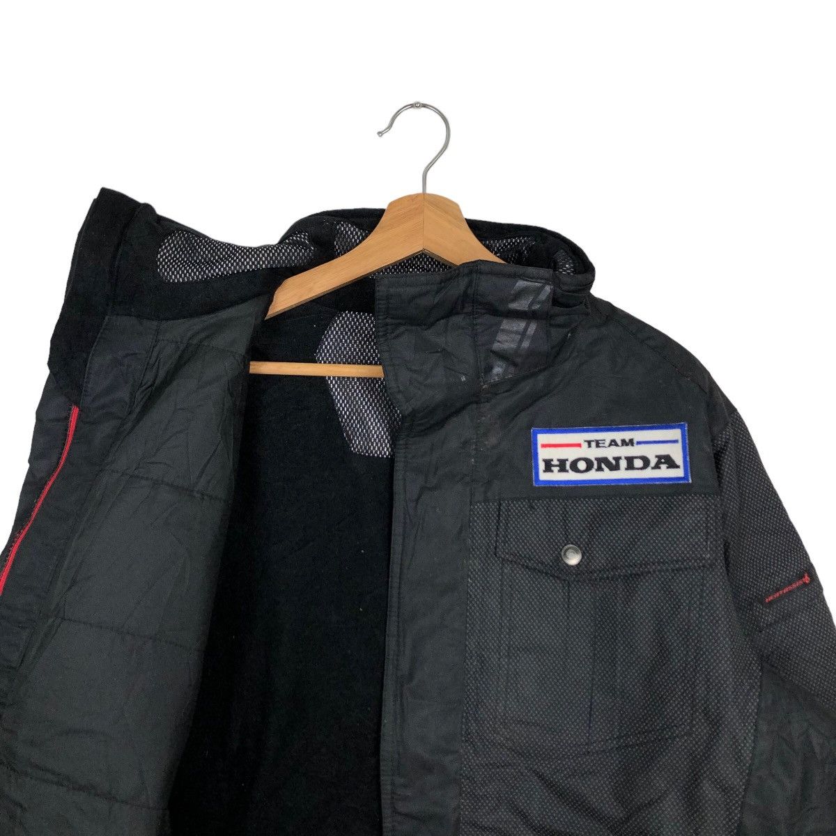 Honda 🔥RARE HONDA BOMBER JACKET SPELL OUT BIG LOGO RACING SPORTS Size US L / EU 52-54 / 3 - 9 Thumbnail
