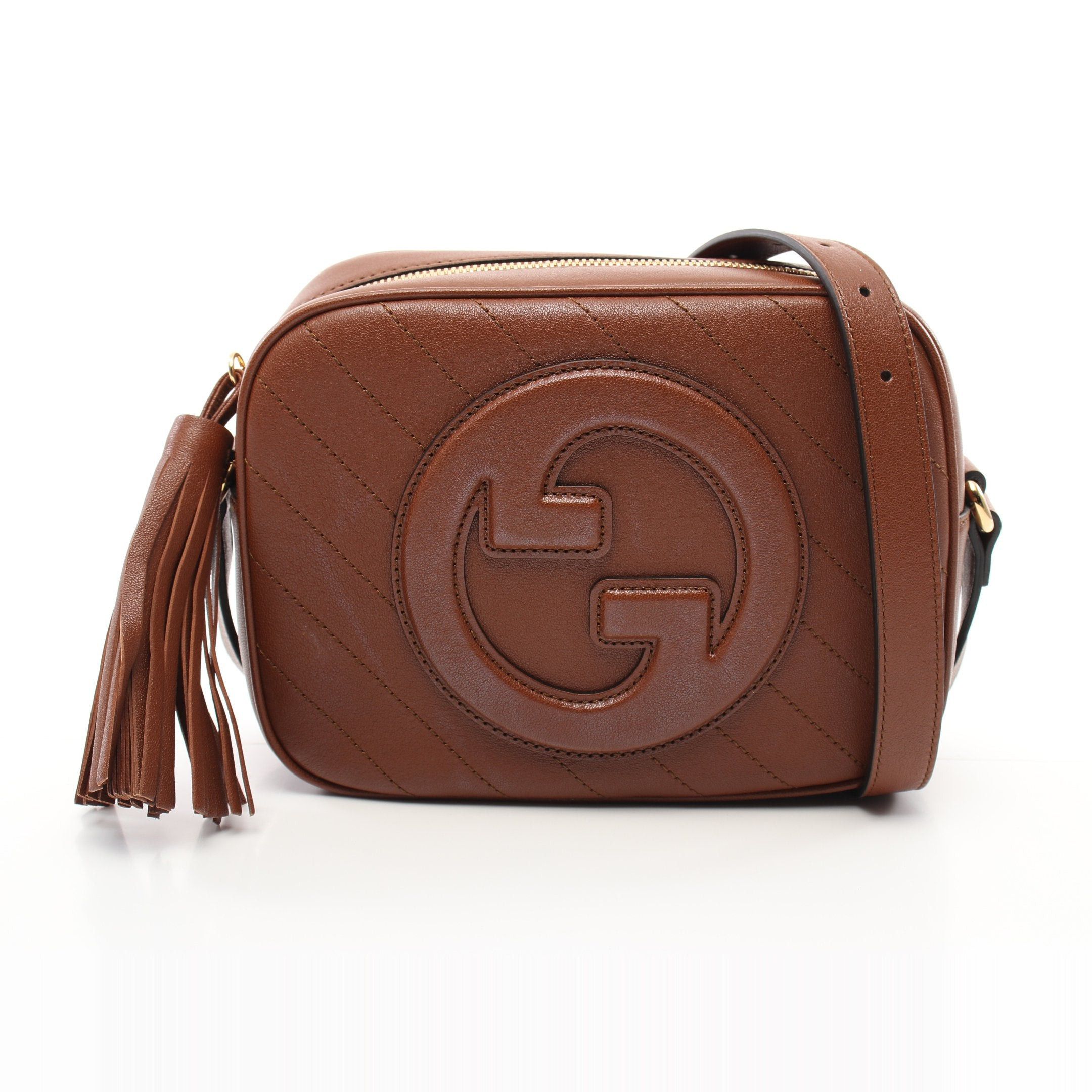 Gucci Gucci Gucci Blondie Shoulder Bag Leather Brown Size ONE SIZE - 1 Thumbnail