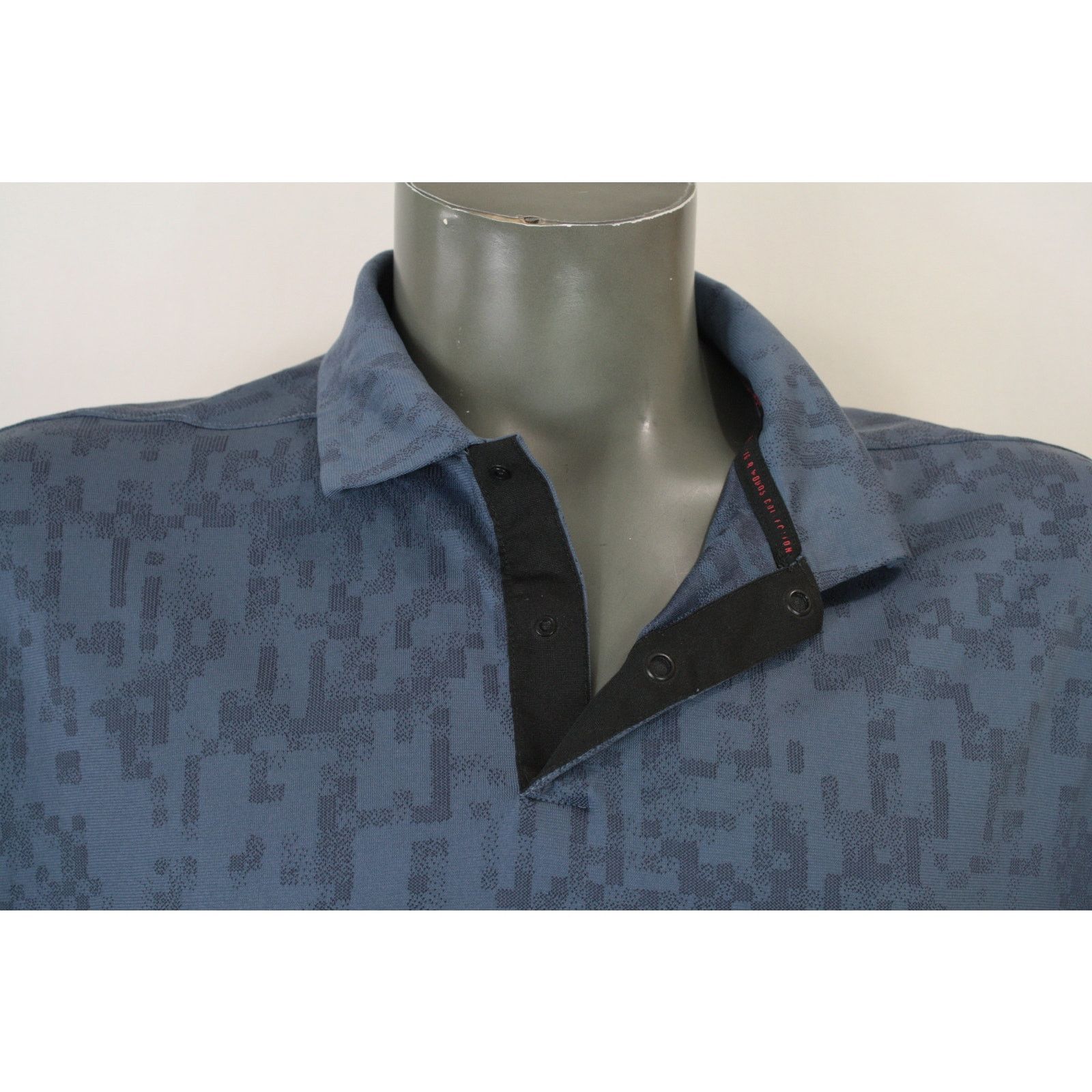 Nike Tiger Woods Collection Nike Digital Blue Print Golf Shirt Size US L / EU 52-54 / 3 - 3 Thumbnail