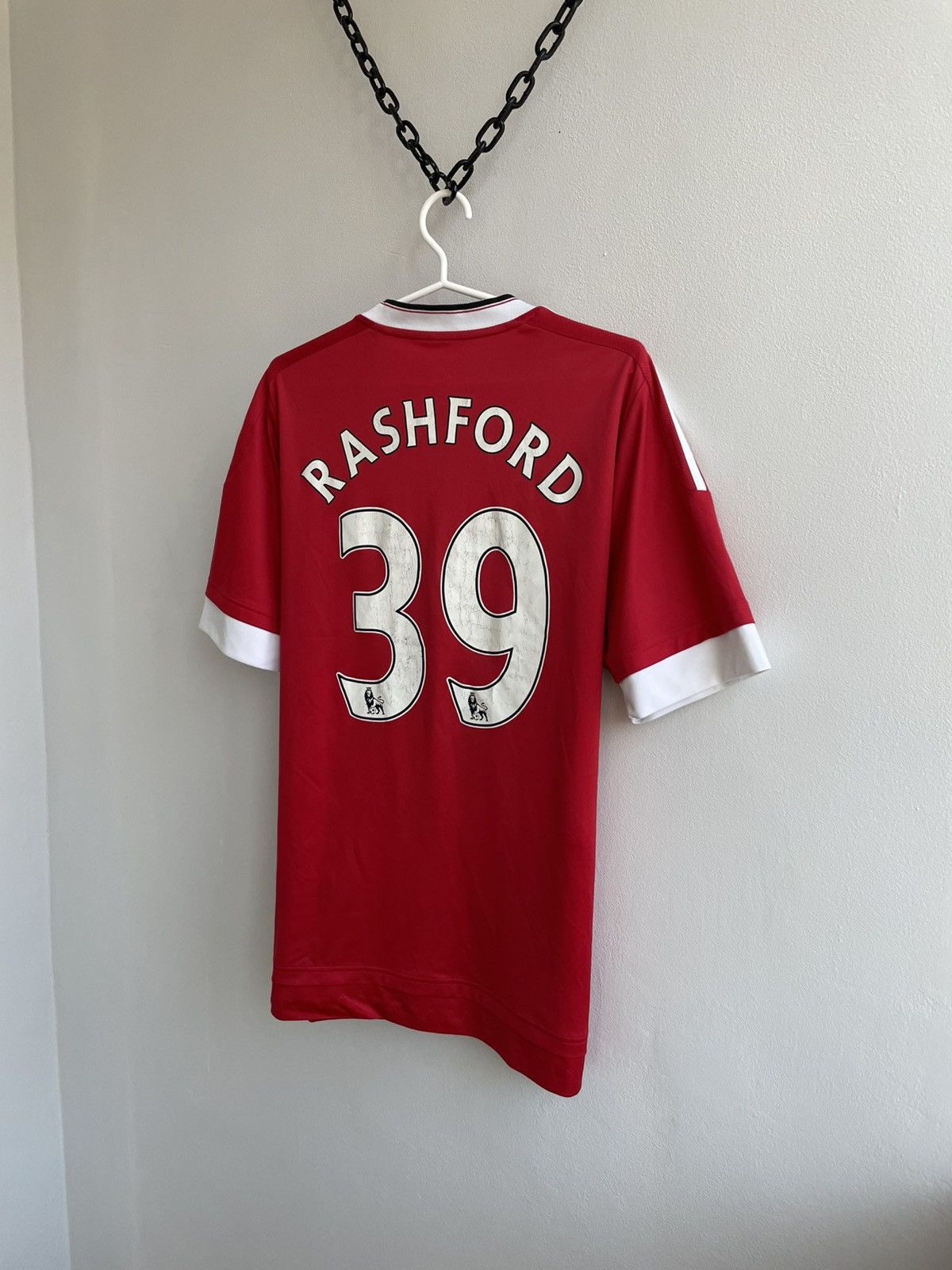 Adidas Manchester United 2015 2016 Home Footbal Shirt Soccer Jersey Size US L / EU 52-54 / 3 - 14 Thumbnail