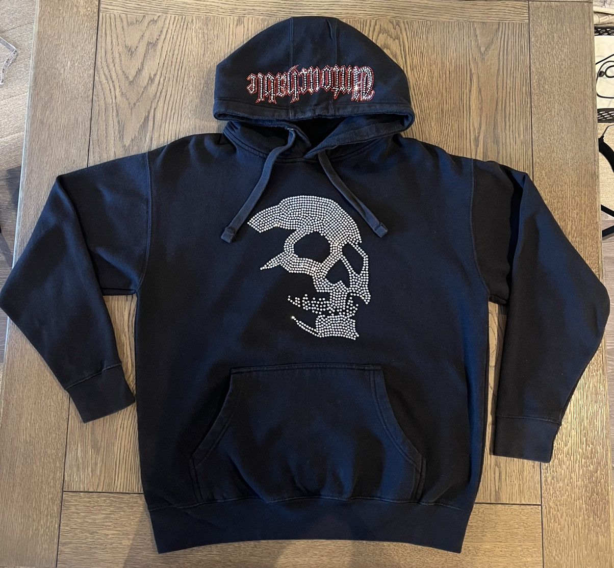 Other Rhinestone Skull Hoodie “Untouchable”, Black Size US L / EU 52-54 / 3 - 1 Thumbnail