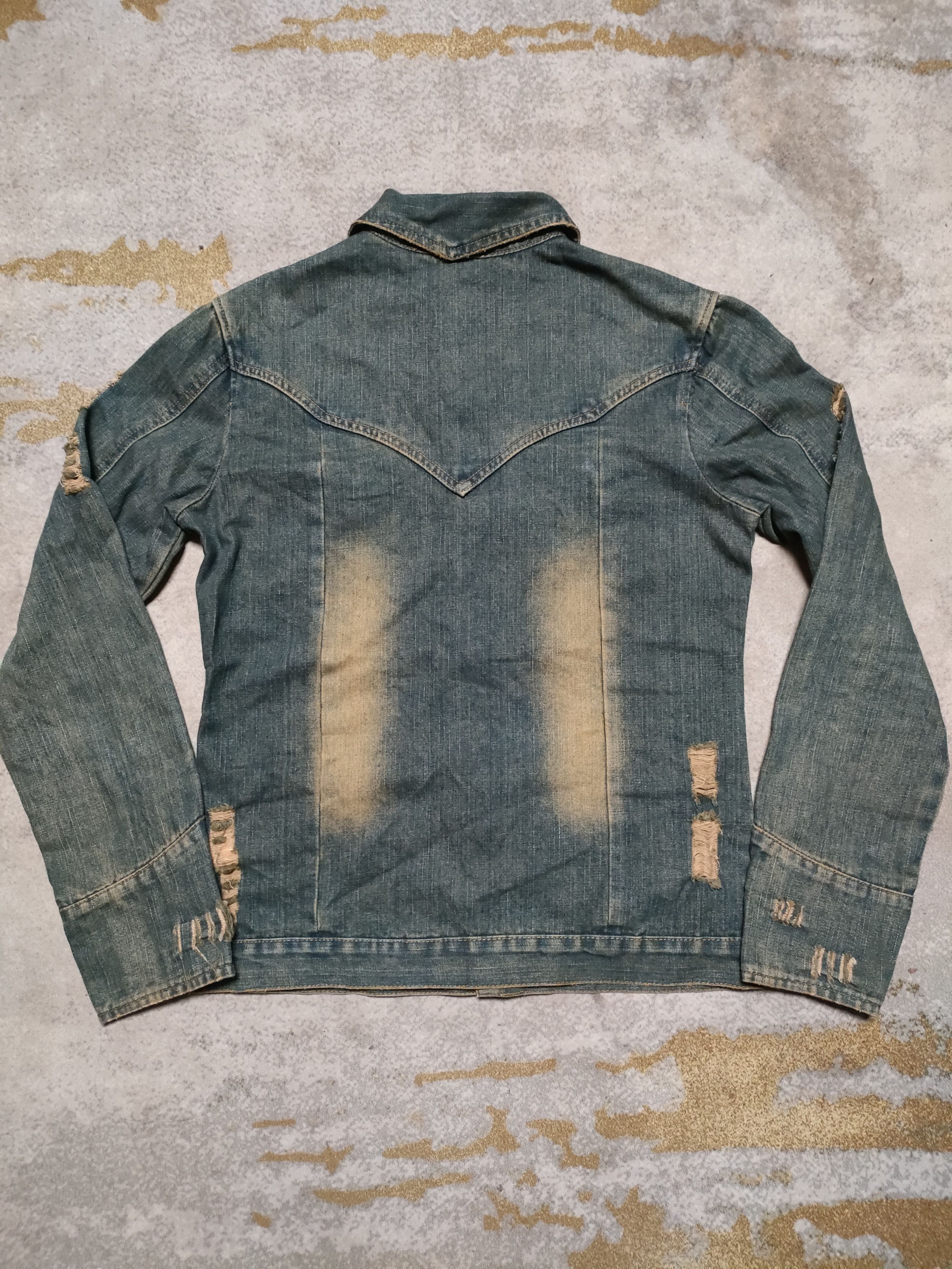 In The Attic In The Attic Distressed Design Denim Jacket Size US M / EU 48-50 / 2 - 2 Thumbnail