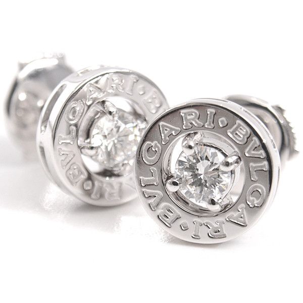 Bvlgari Bvlgari Bvlgari Diamond Earrings White Gold Metal Earrings Size ONE SIZE - 1 Thumbnail
