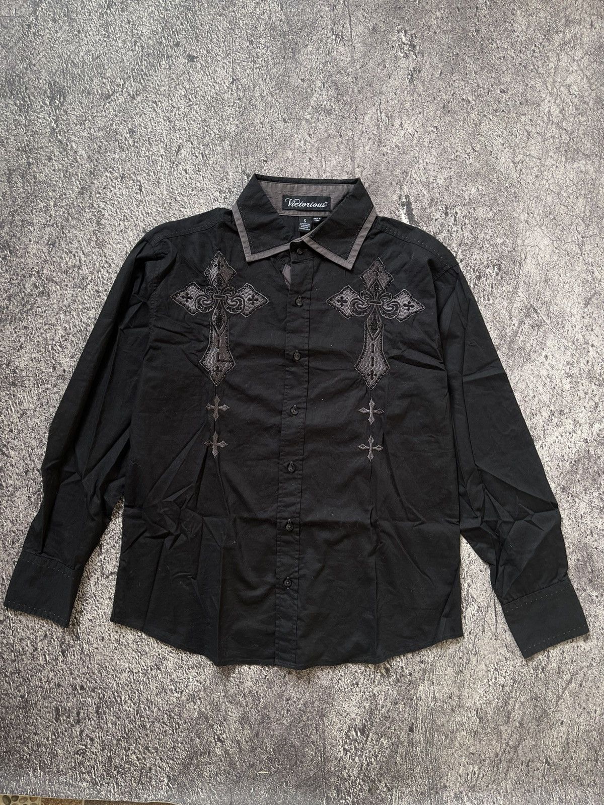 Japanese Brand Y2K Victorius Cross style ifsixwasnine shirt Size US M / EU 48-50 / 2 - 3 Thumbnail