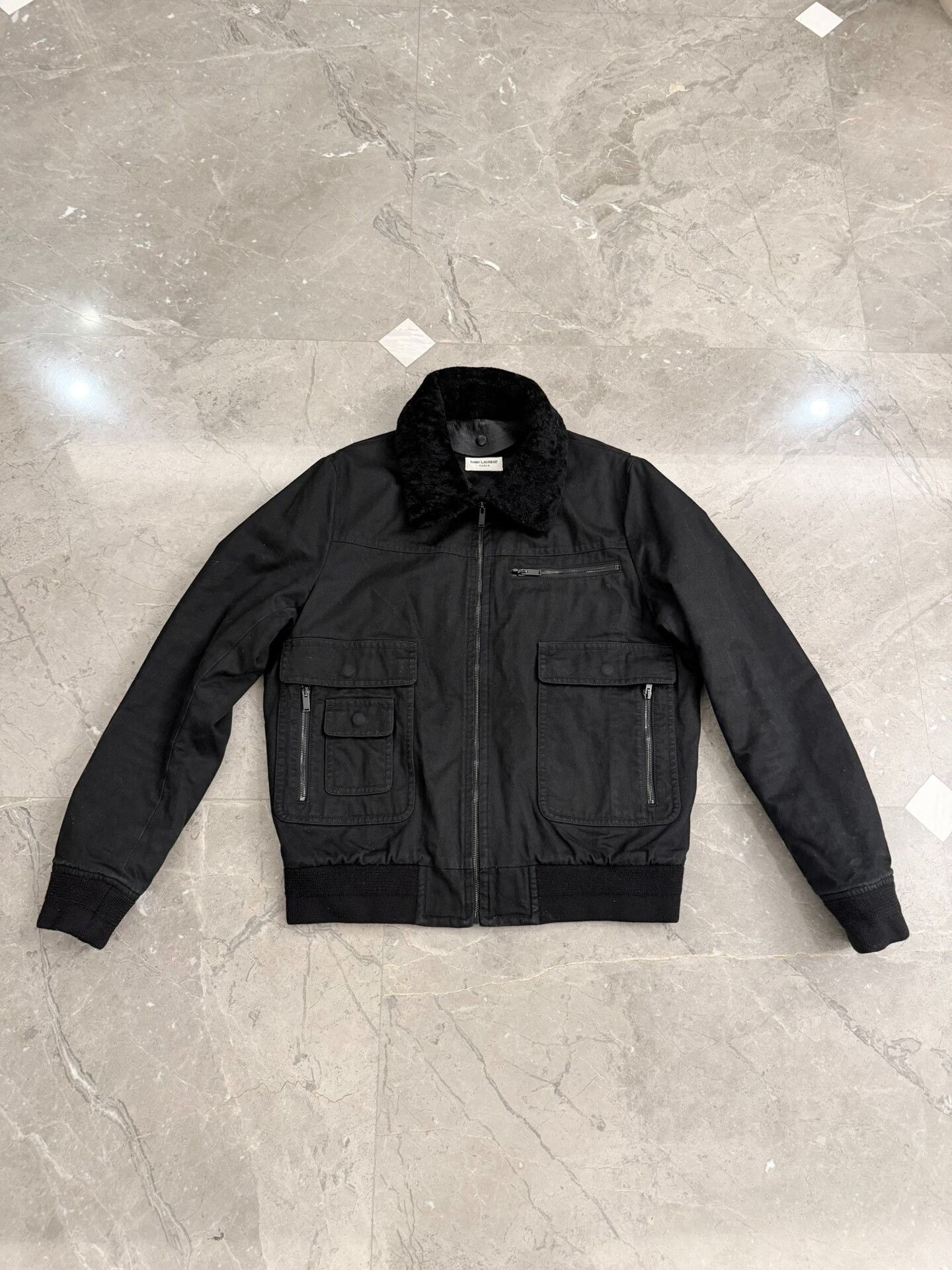 Saint Laurent Paris Saint Laurent Heavy Wool Collar Jacket Size US L / EU 52-54 / 3 - 1 Thumbnail
