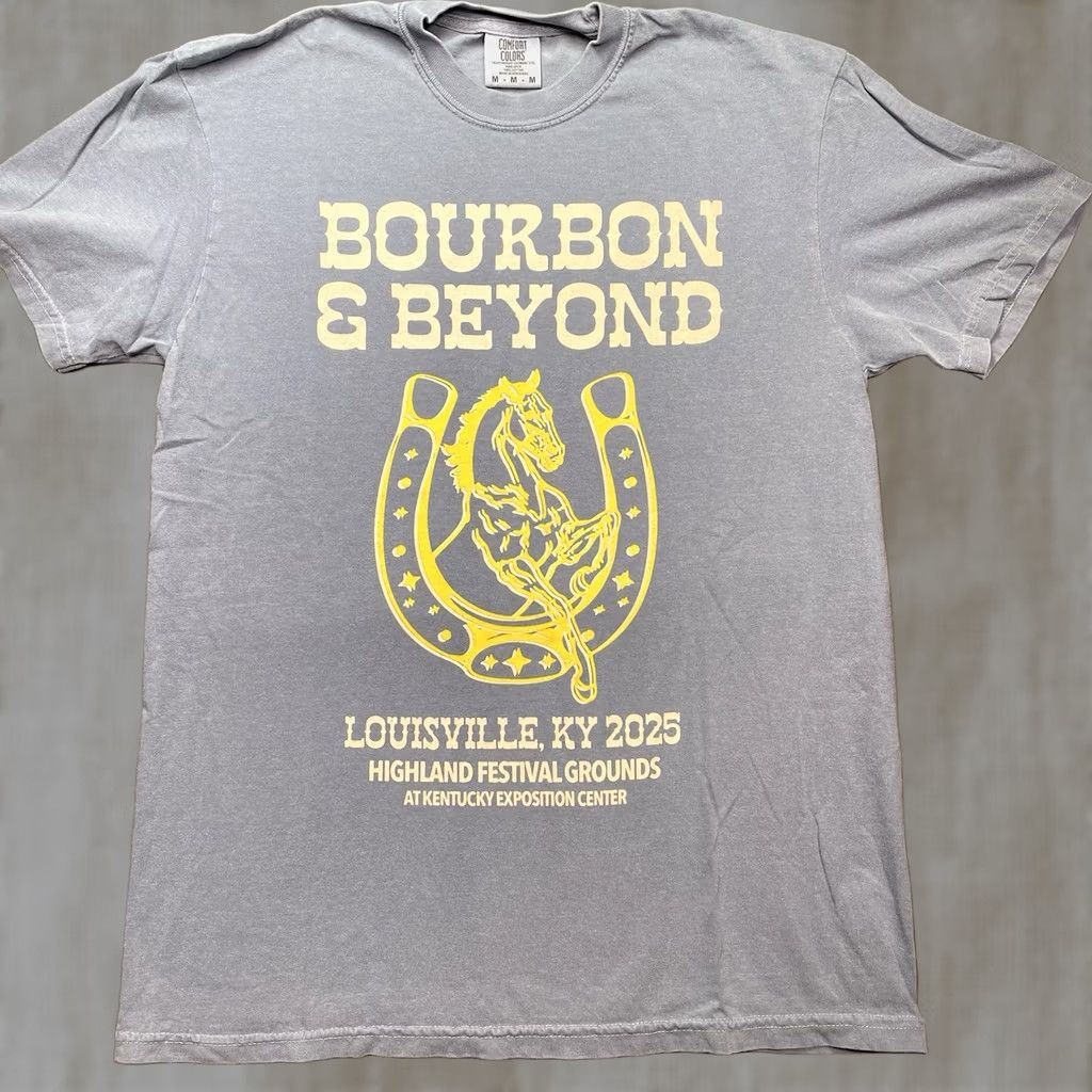 Comfort Colors Bourbon And Beyond Shirt Mens Medium Phish Sting Lumineers Jack White Rock 2025 Blue T-Shirt Band Mens Size US M / EU 48-50 / 2 - 1 Thumbnail
