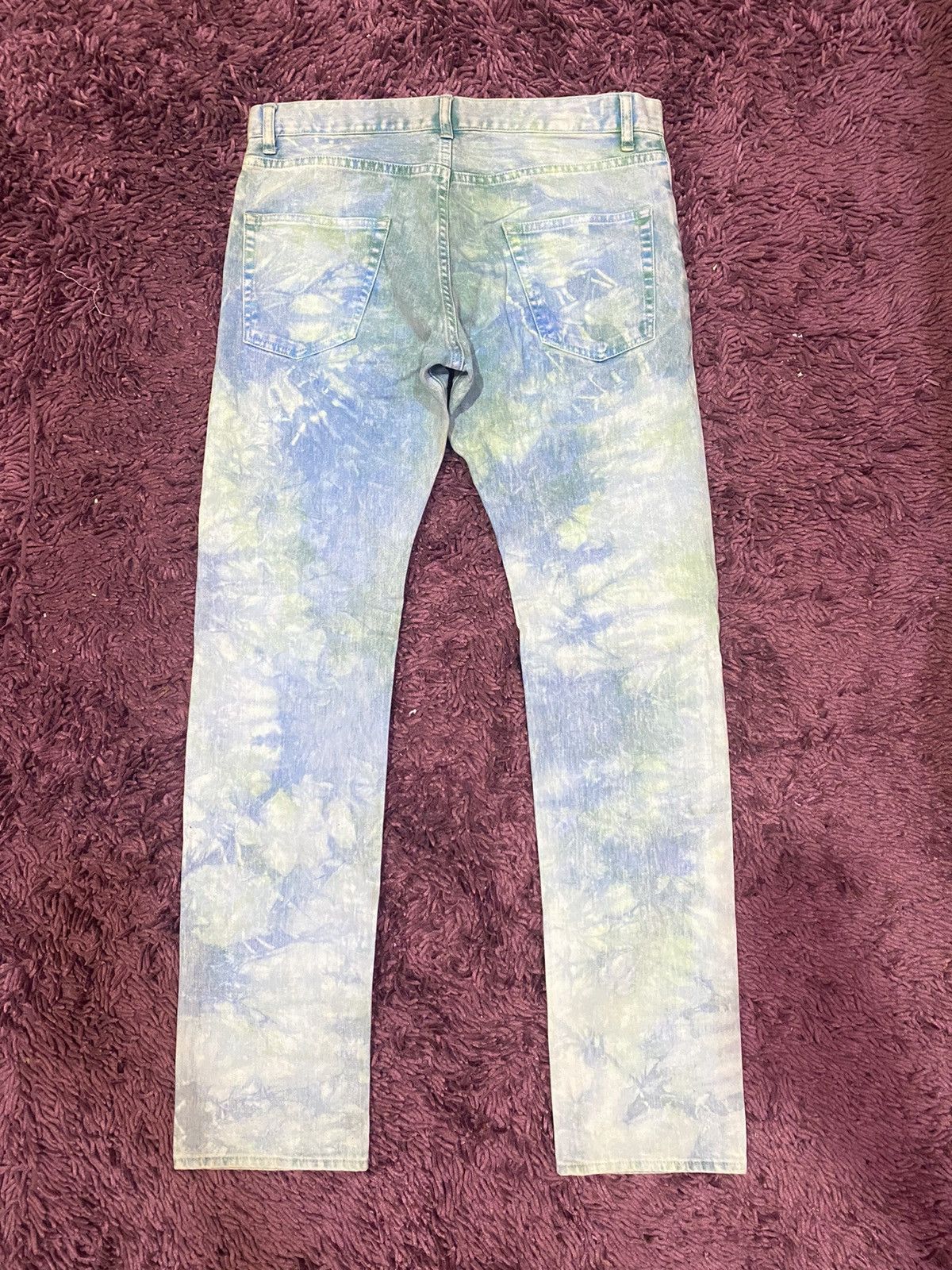 Vintage RARE🔥 Vintage Takeo Kikuchi Japan Bleach Acid Wash Design Size US 33 - 2 Thumbnail