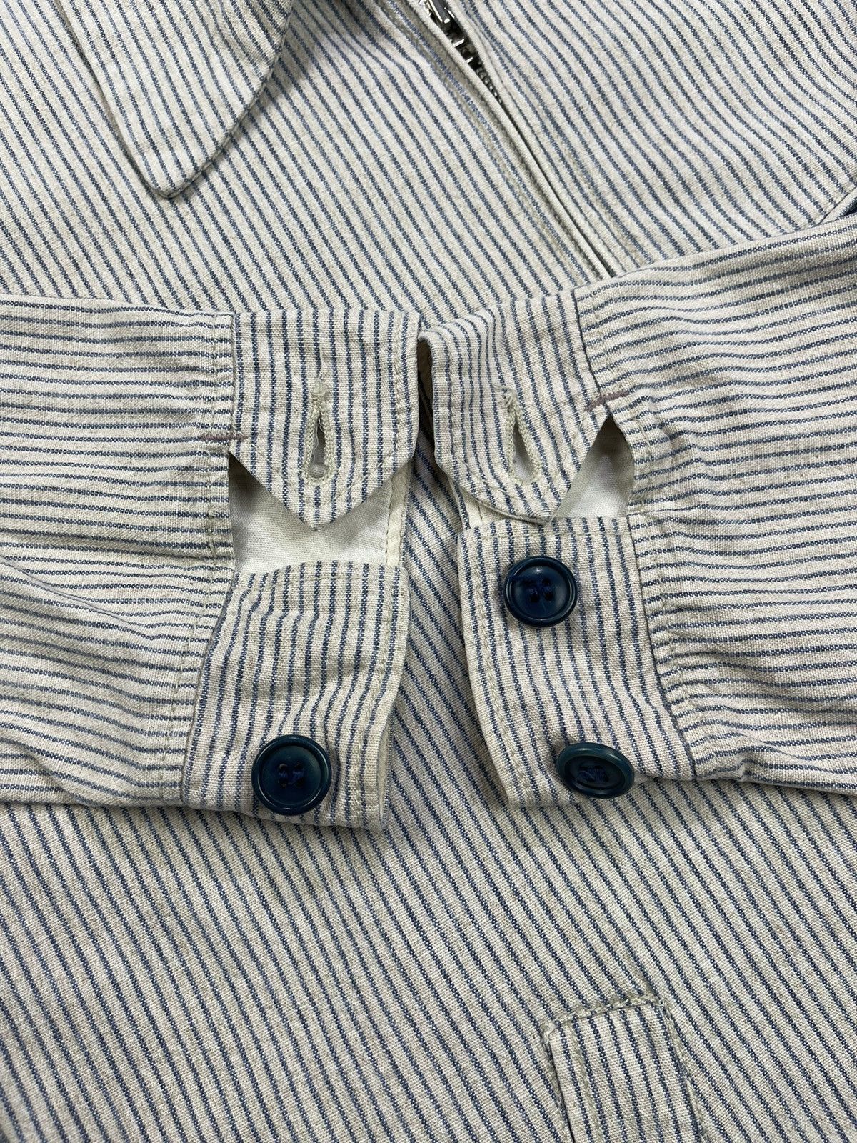 Blue Blue Japan Vtg Blue Blue Japan Hickory Stripe Work Jacket Size US XS / EU 42 / 0 - 14 Thumbnail