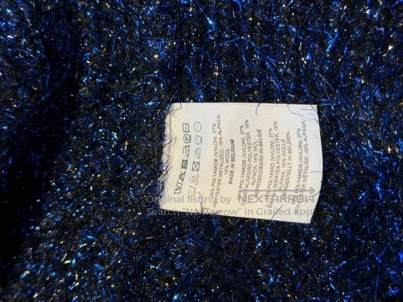 Dries Van Noten Dries Van Noten Blue Lurex Top Size S / US 4 / IT 40 - 3 Thumbnail