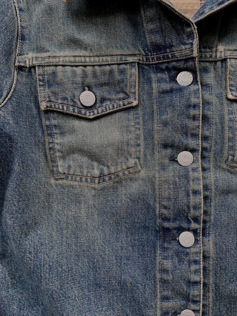 Helmut Lang FREE TAX! Stained Wash Denim Jacket Size US XS / EU 42 / 0 - 5 Thumbnail
