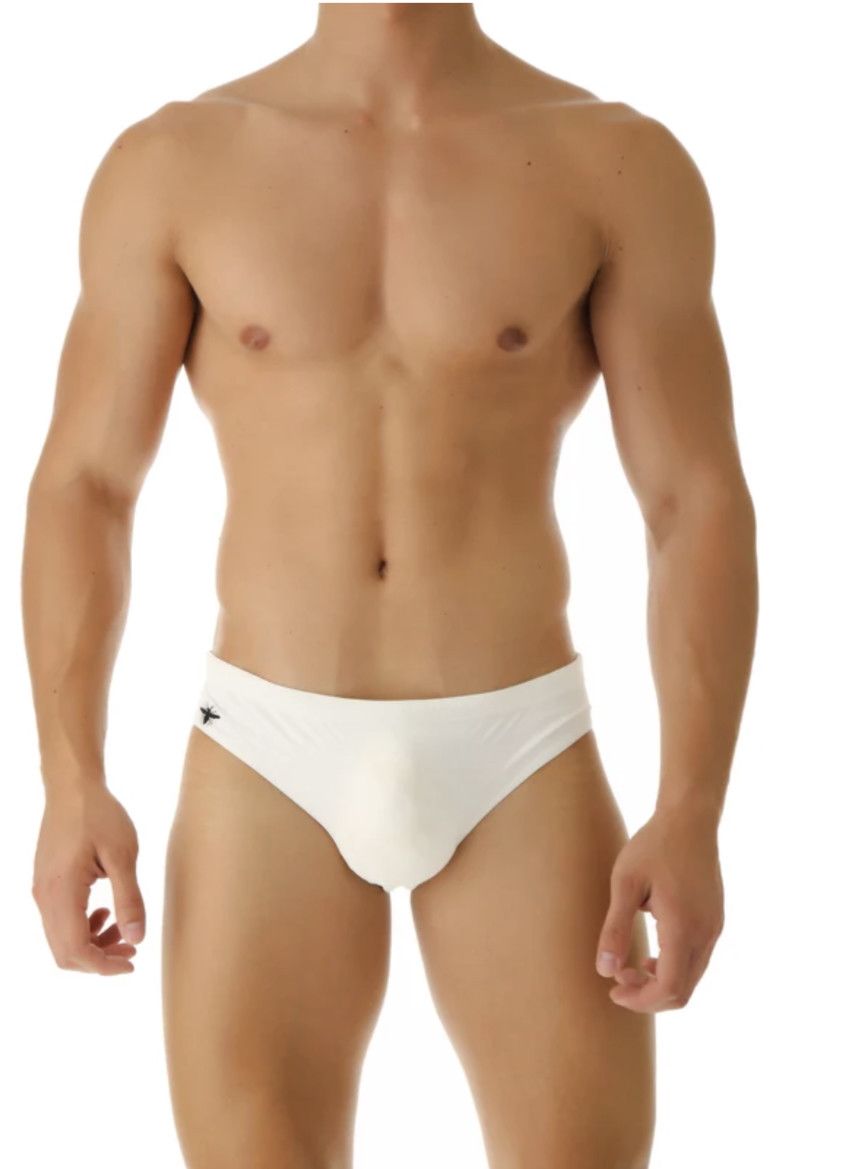 Dior Dior Homme Red with Silver Geometric Print Swim Brief Slip Size US 30 / EU 46 - 13 Thumbnail