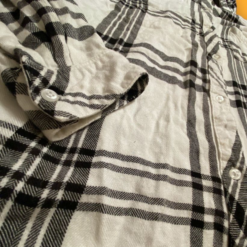 Rails Rails White Black Plaid Flannel Button Shirt Size Medium Size M / US 6-8 / IT 42-44 - 2 Thumbnail