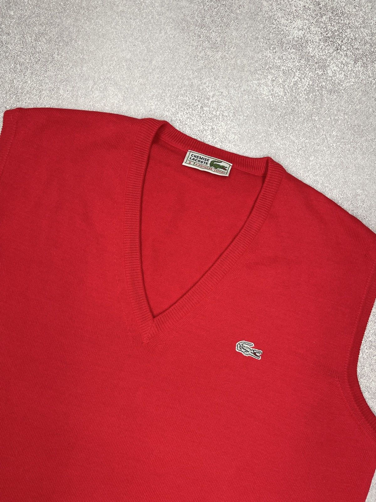 Lacoste Vintage Lacoste Chemise Wool Vest Red Rare Y2K Size L Size US L / EU 52-54 / 3 - 4 Thumbnail